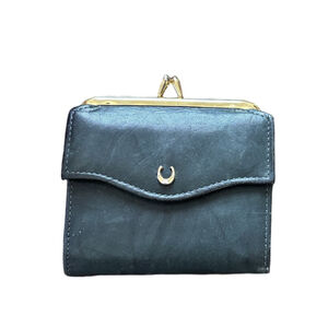 Women's Princess Gardner Black Gold Leather Wallet One Size